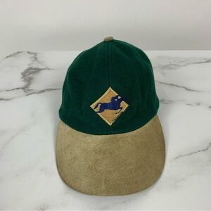 Spruce Meadows Wool Embroidered Suede Hap Racing Adjustable Cap